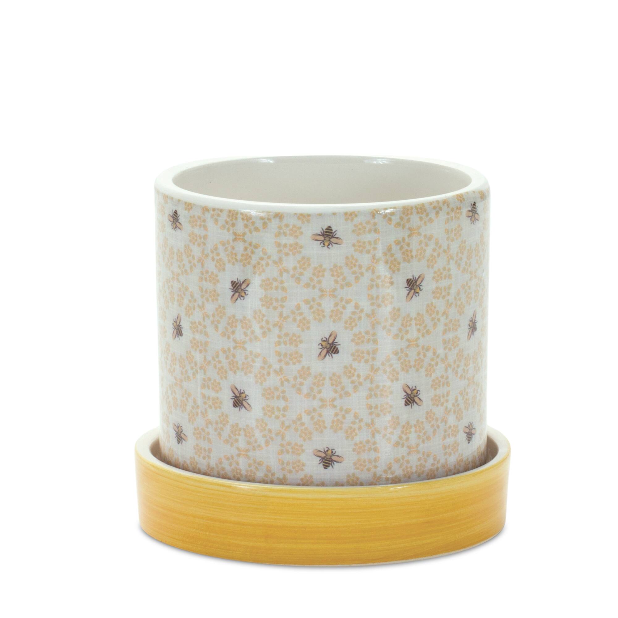 Bumble Bee Pot Set with Plate